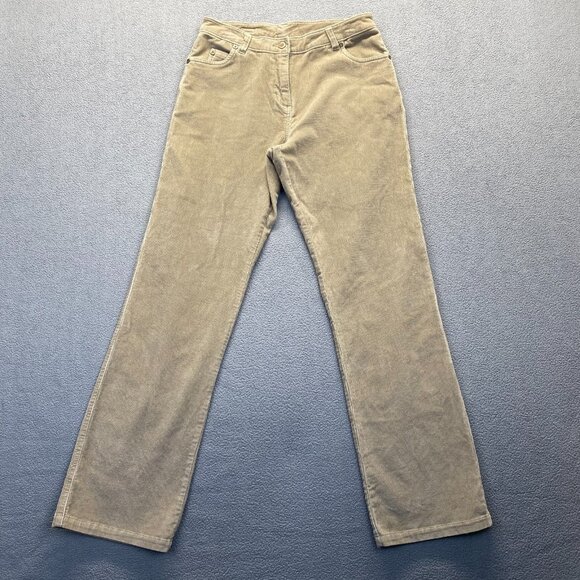 WOOLRICH Women's Tan Khaki 1030 Corduroy Straight Leg Pants Size 6 - Picture 1 of 8